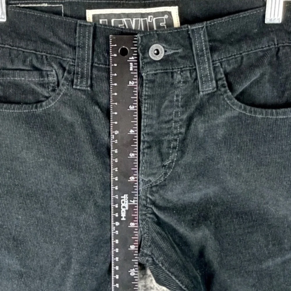 Levi's 511 Men's W30 L32 Skinny Corduroy Pants Black Cord Trousers Casual Modern